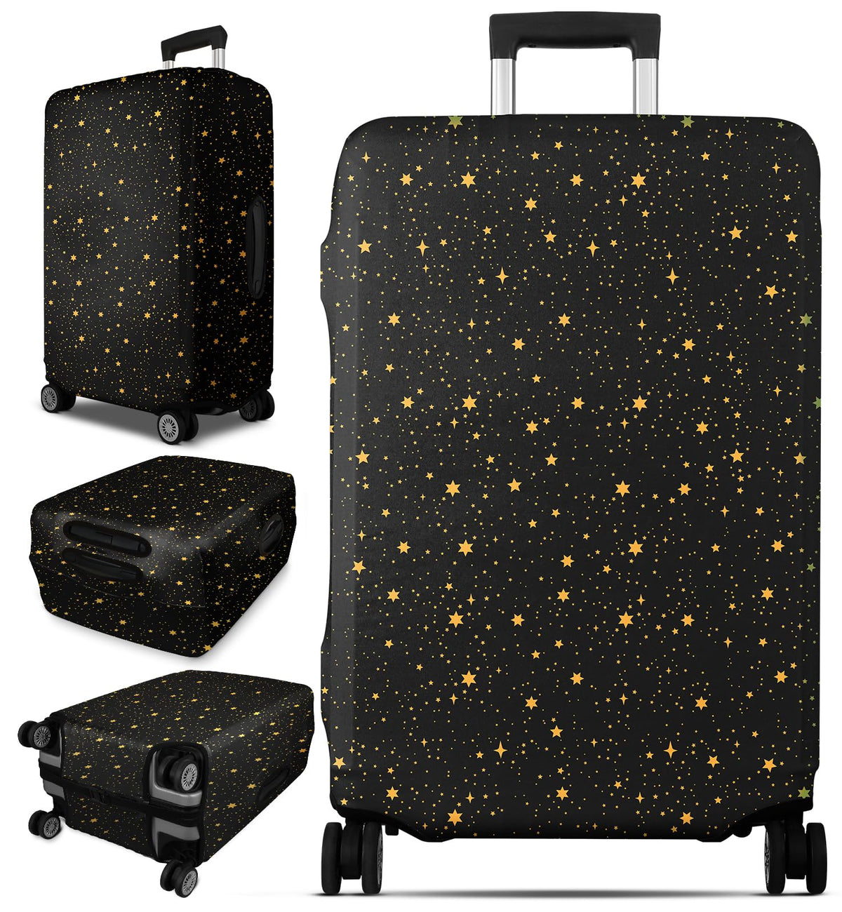 Slohif Luggage Cover for Suitcase Tsa Approved Protector - Grey Cute Cat Striped Luggage Sleeve Medium Suit Case Cover Travel Stretch Baggage Case Protective Washable Fit 24-27 Inch