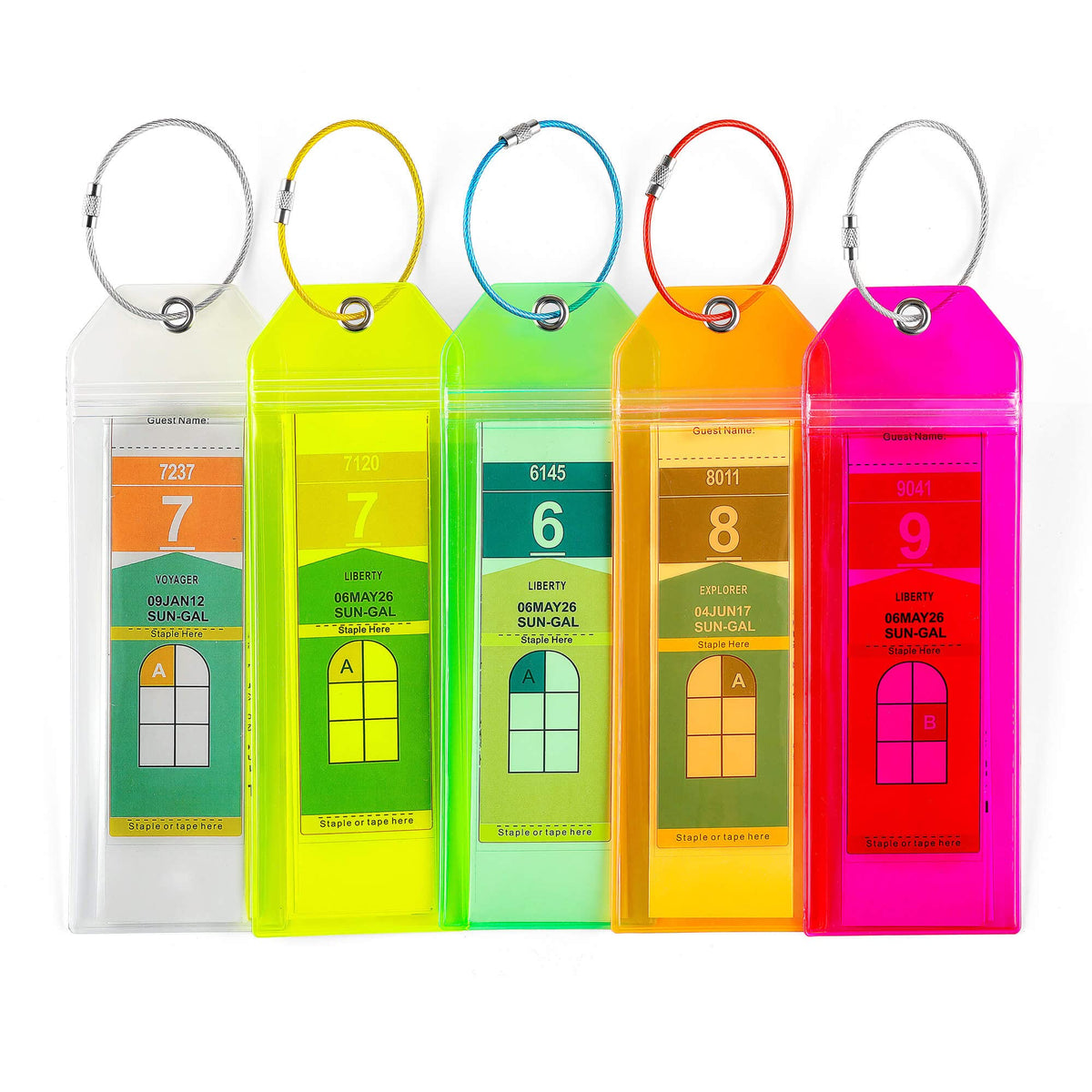 Cruise Luggage Tag Holder for Royal Caribbean & Celebrity 5 Pack, Cruise Ship Essentials 2026 Waterproof, Cruise Must Haves Durable