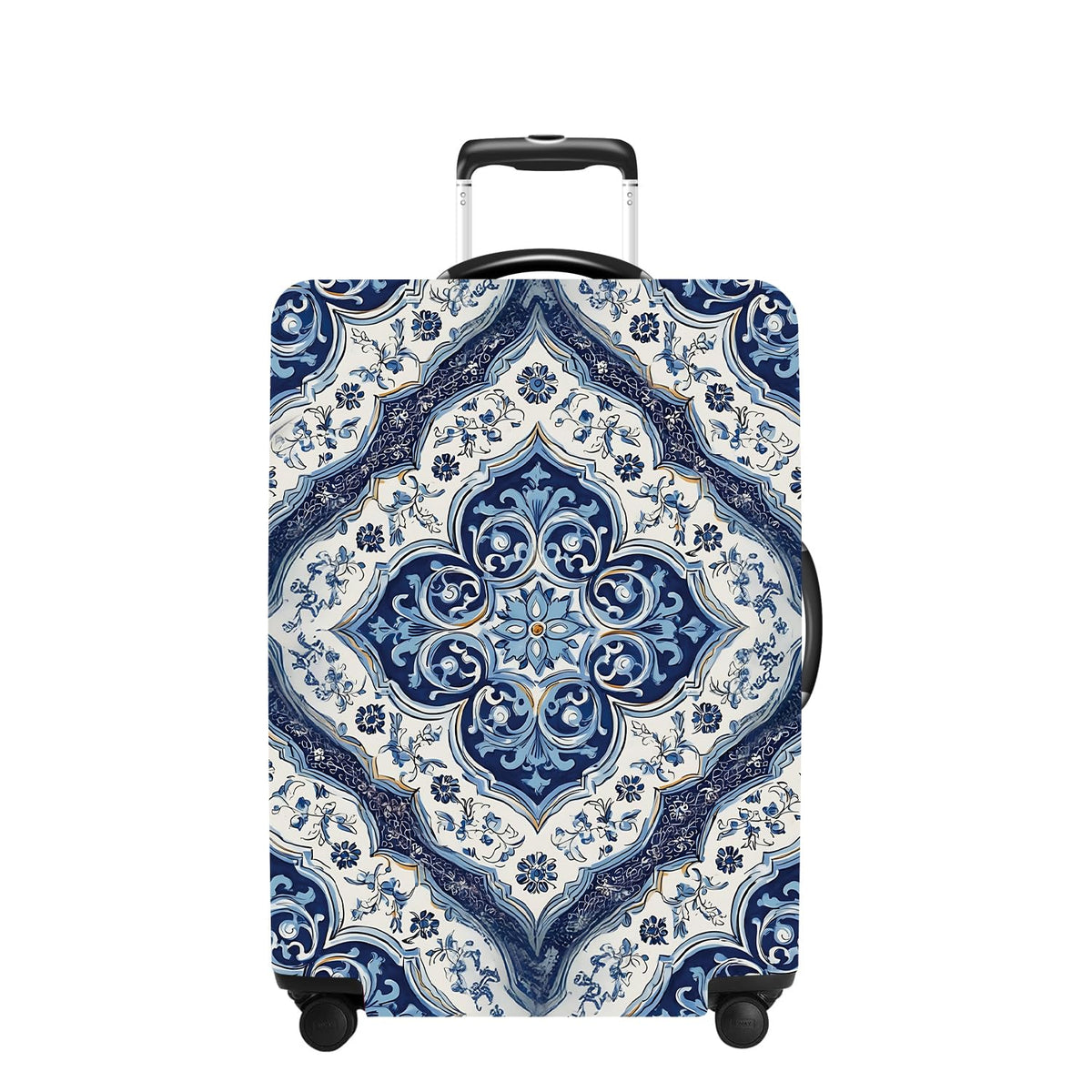 Pink Butterfly Luggage Cover Washable Suitcase Protector Anti-scratch Suitcase cover Fits 32-34 Inch Luggage XL