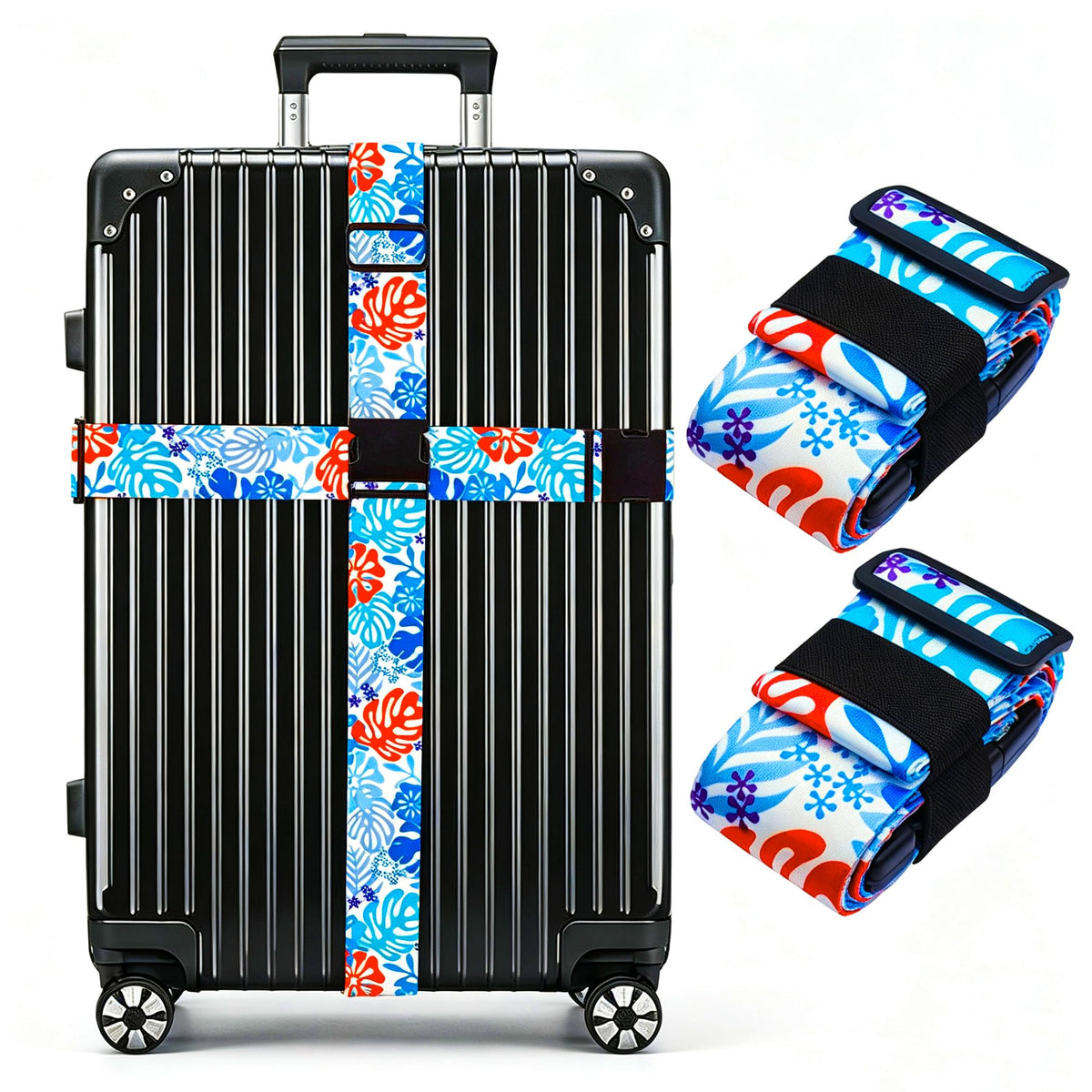 Luggage Straps for Suitcases TSA Approved Easy Pack Organized Suitcase Strap, Luggage Strap, Luggage Belt Strap, Bag Straps for Luggage. Buckle Straps Travel Accessories (Gradient Dot)