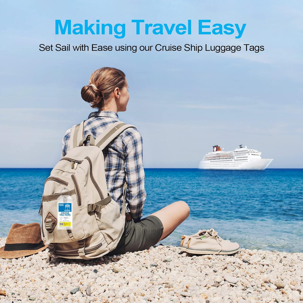 Maloun Cruise Luggage Tag Holders for Royal Caribbean & Carnival, 6 Pack