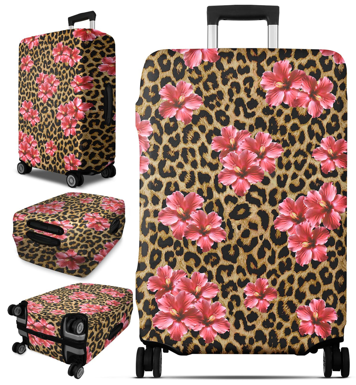 Slohif Luggage Cover for Suitcase Tsa Approved Protector - Grey Cute Cat Striped Luggage Sleeve Medium Suit Case Cover Travel Stretch Baggage Case Protective Washable Fit 24-27 Inch