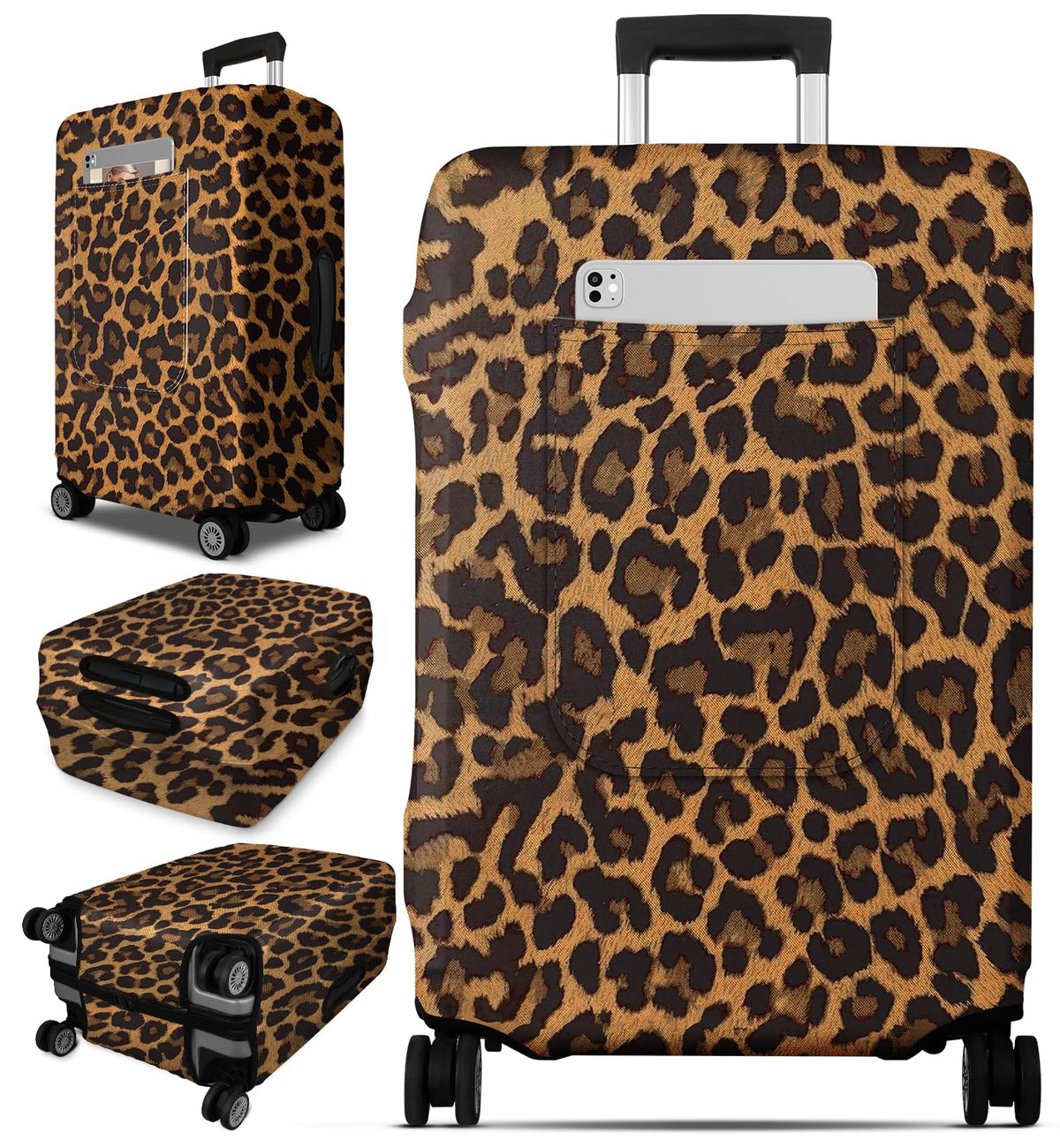 Slohif Luggage Cover for Suitcase Tsa Approved Protector - Butterfly Luggage Sleeve Large Suit Case Cover Travel Stretch Baggage Case Protective Washable Fit 21-23 Inch
