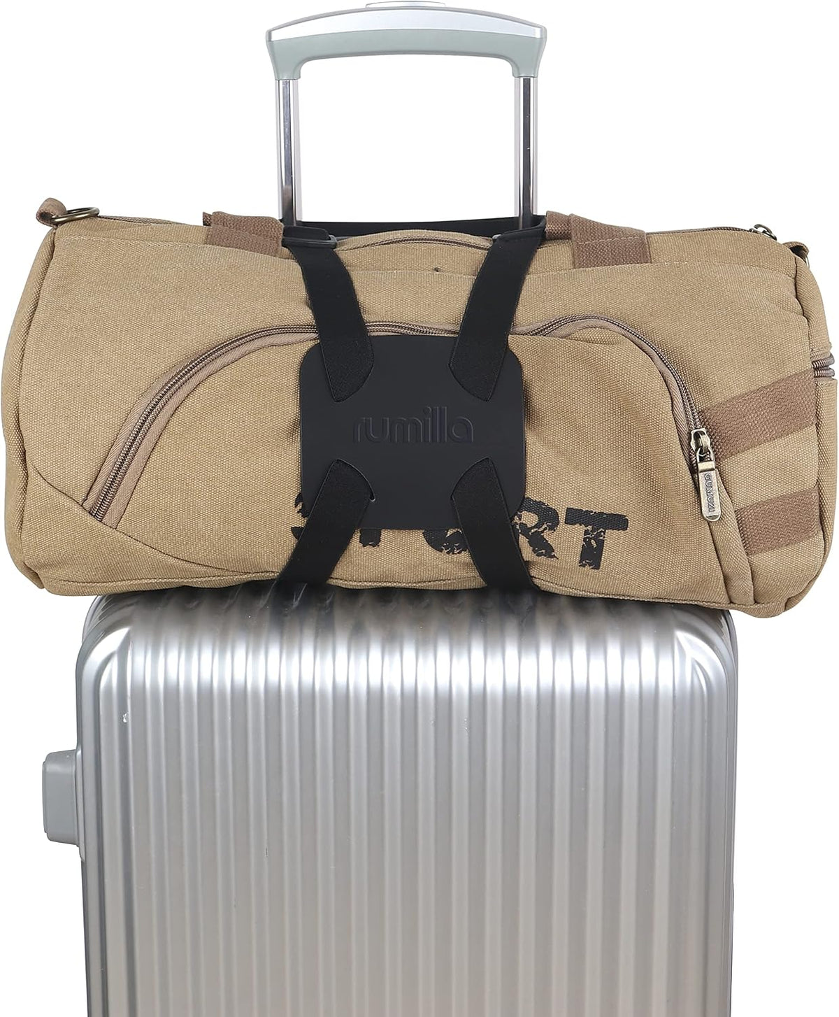 Luggage Straps Bag Bungee, Luggage Straps Suitcase Adjustable Belt,Add a Bag Easy to Travel Suitcase Elastic Strap Belt – (Black)