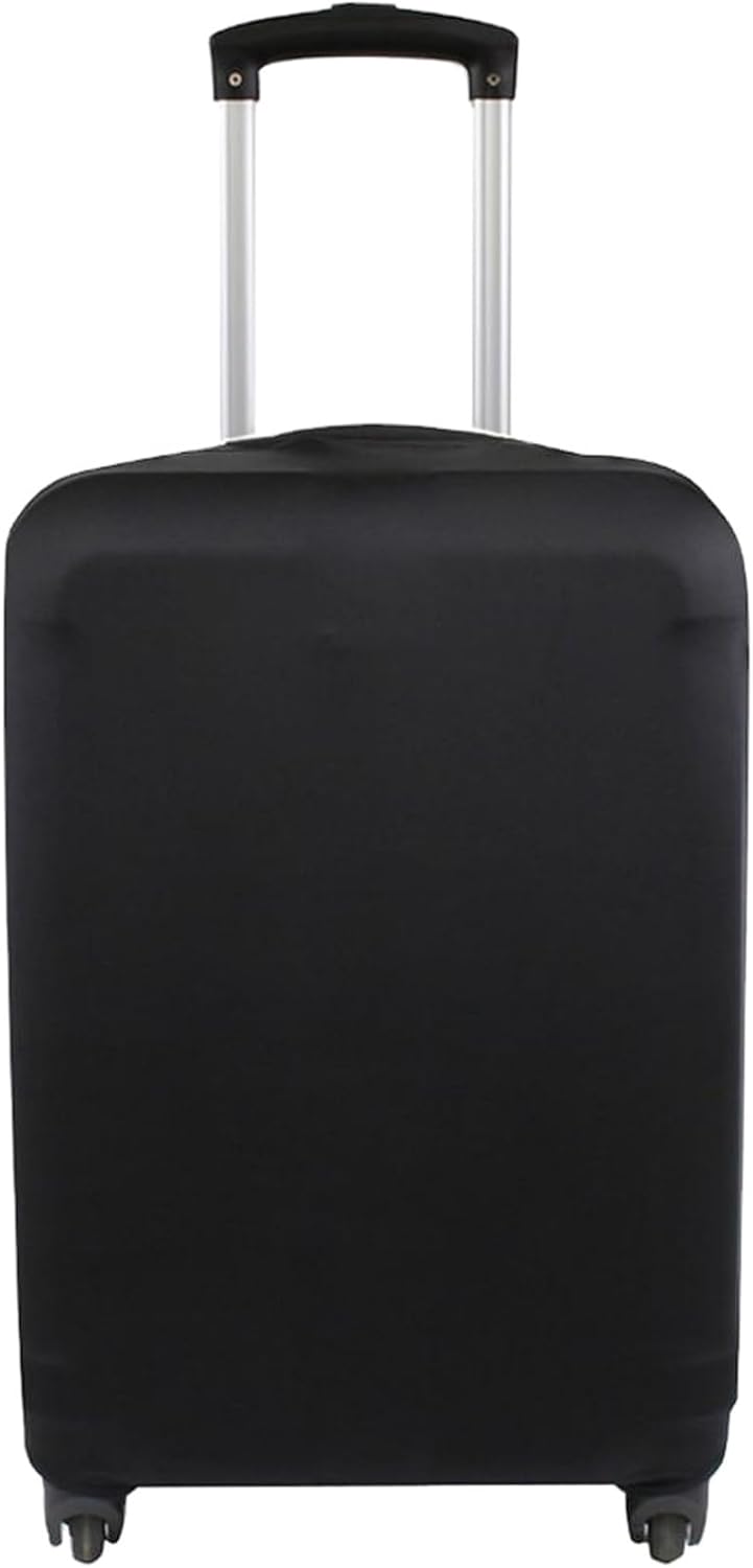 Explore Land Travel Luggage Cover Fits 23-26 inch Case (Black, M)