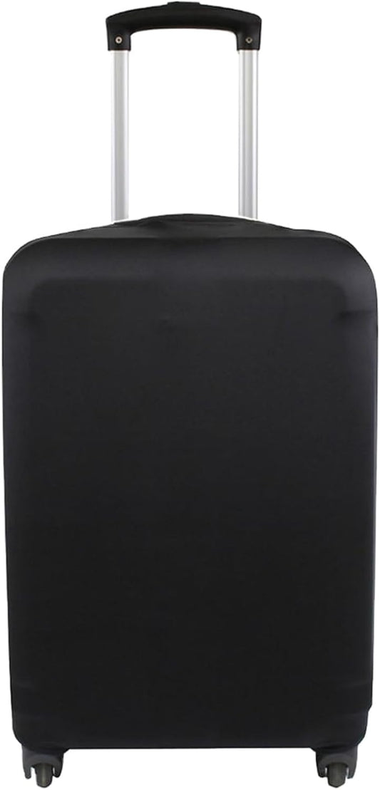 Explore Land Travel Luggage Cover Fits 23-26 inch Case (Black, M)