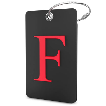 Shacke Luggage Tag for Suitcases – Initial Letter L, Bendable (Green)