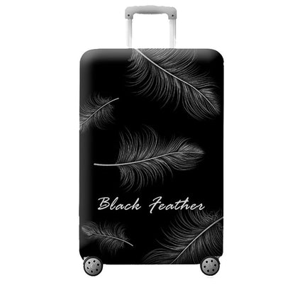 MosaiRudo Thicker Luggage Cover Elastic Suitcase Cover Protector Fits 18-32 Inch Suitcase Travel Accessories (World Map, M)