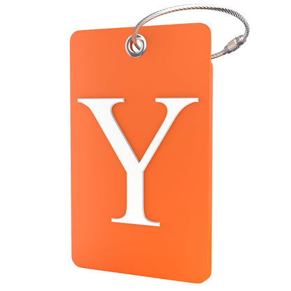 Shacke Luggage Tag for Suitcases – Initial Letter L, Bendable (Green)