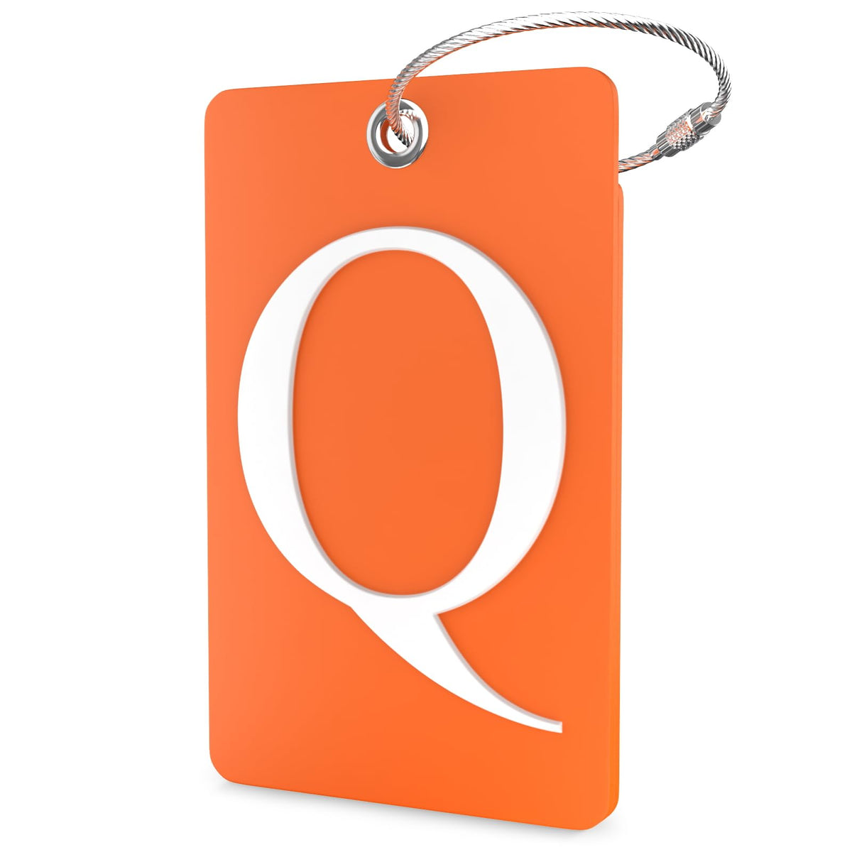 Shacke Luggage Tag for Suitcases – Initial Letter L, Bendable (Green)