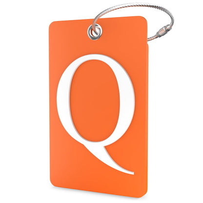 Shacke Luggage Tag for Suitcases – Initial Letter L, Bendable (Green)