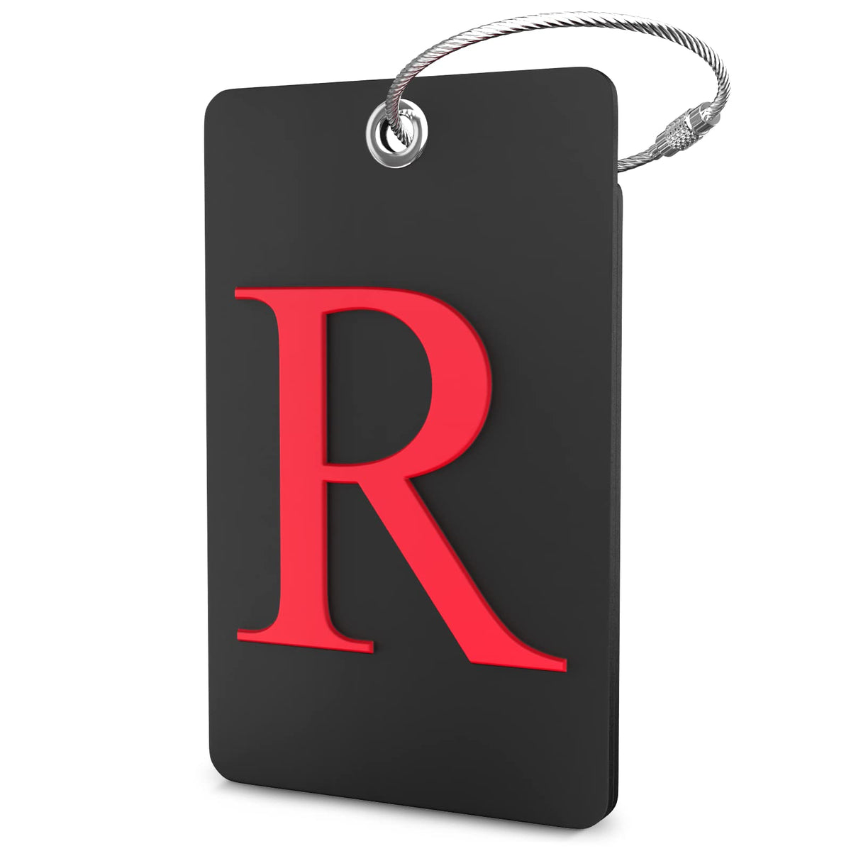 Shacke Luggage Tag for Suitcases – Initial Letter L, Bendable (Green)