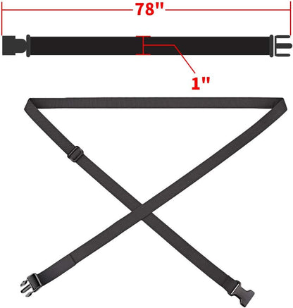 MAGARROW 78" x 1" Strap Buckle Packing Straps Adjustable 1-Inch Belt