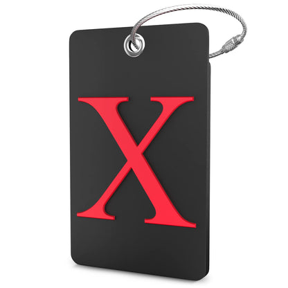 Shacke Luggage Tag for Suitcases – Initial Letter L, Bendable (Green)