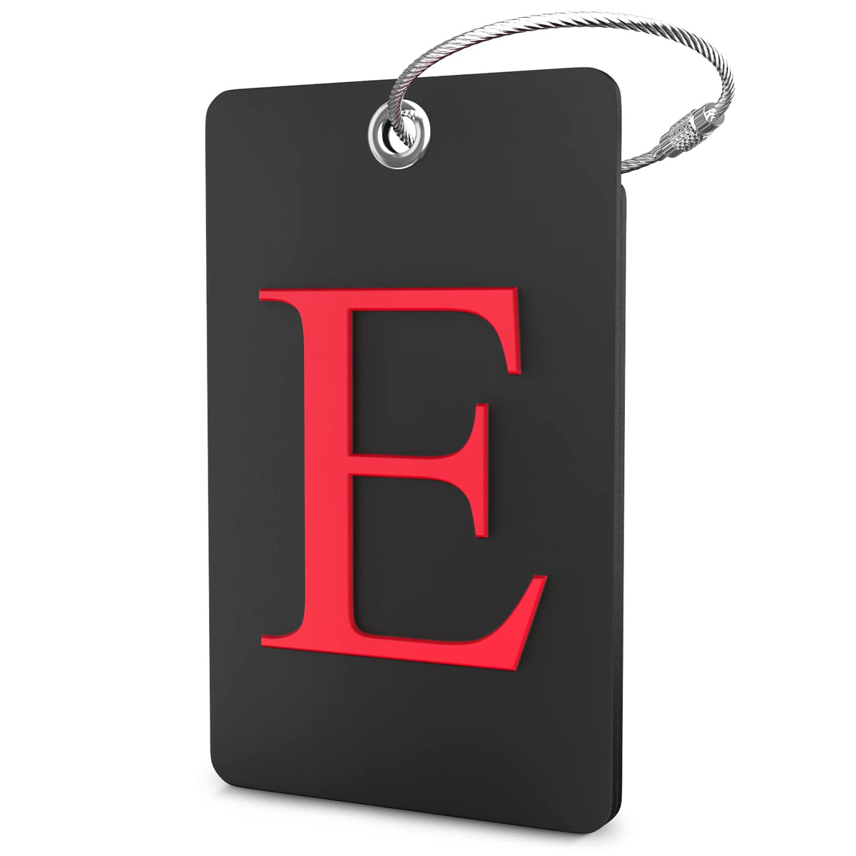 Shacke Luggage Tag for Suitcases – Initial Letter L, Bendable (Green)