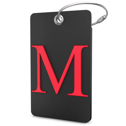 Shacke Luggage Tag for Suitcases – Initial Letter L, Bendable (Green)