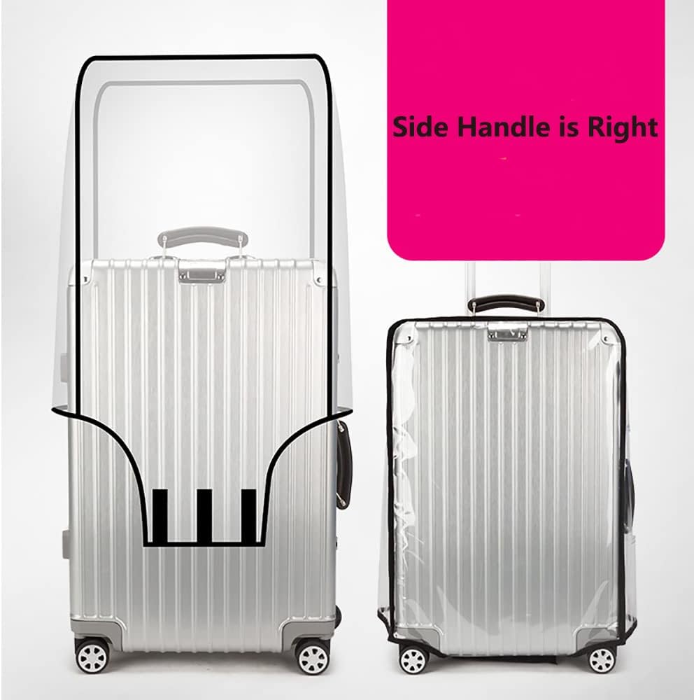 3 Pieces Clear PVC Suitcase Cover Luggage Cover Suitcase Cover Set for 3 Luggage Covers for Suitcase (20-24-28Inch)