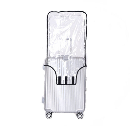 JenKin Luggage Protector Suitcase Cover PVC Waterproof Travel Suitcase Fits Most 20" to 30" (20" (13.8" L x 9.1" W x 20.9" H))