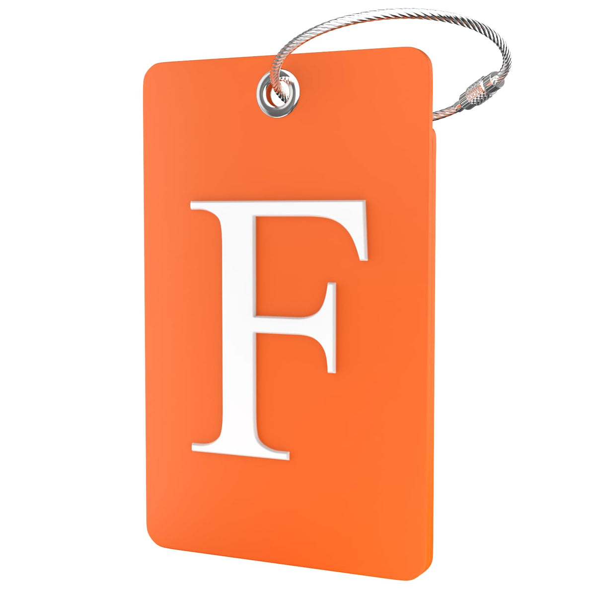 Shacke Luggage Tag for Suitcases – Initial Letter L, Bendable (Green)