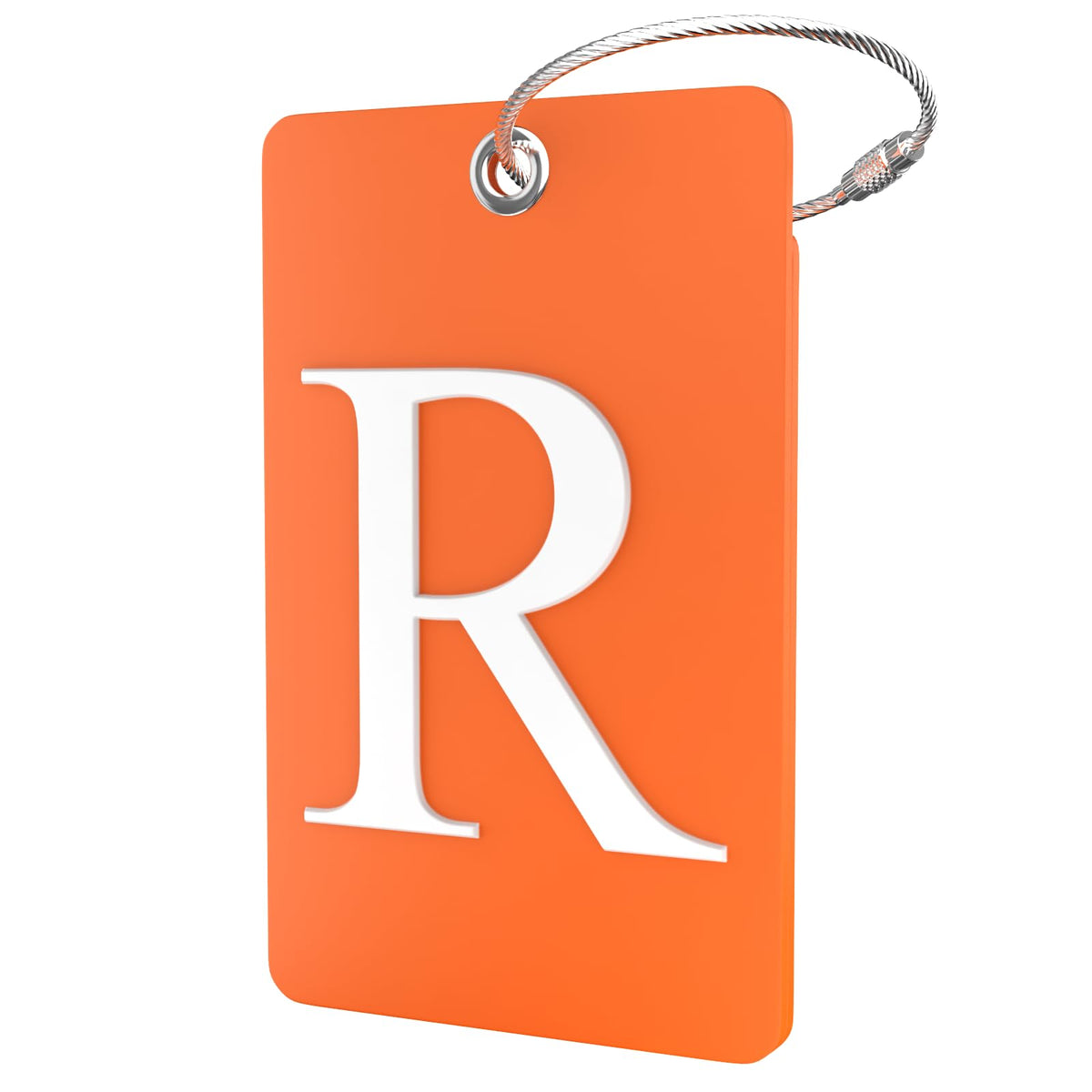 Shacke Luggage Tag for Suitcases – Initial Letter L, Bendable (Green)