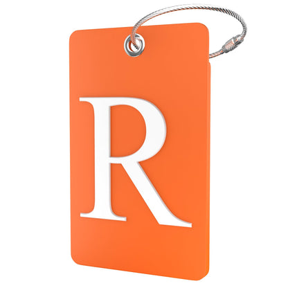 Shacke Luggage Tag for Suitcases – Initial Letter L, Bendable (Green)
