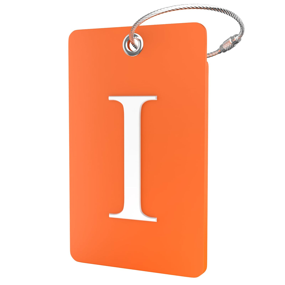 Shacke Luggage Tag for Suitcases – Initial Letter L, Bendable (Green)