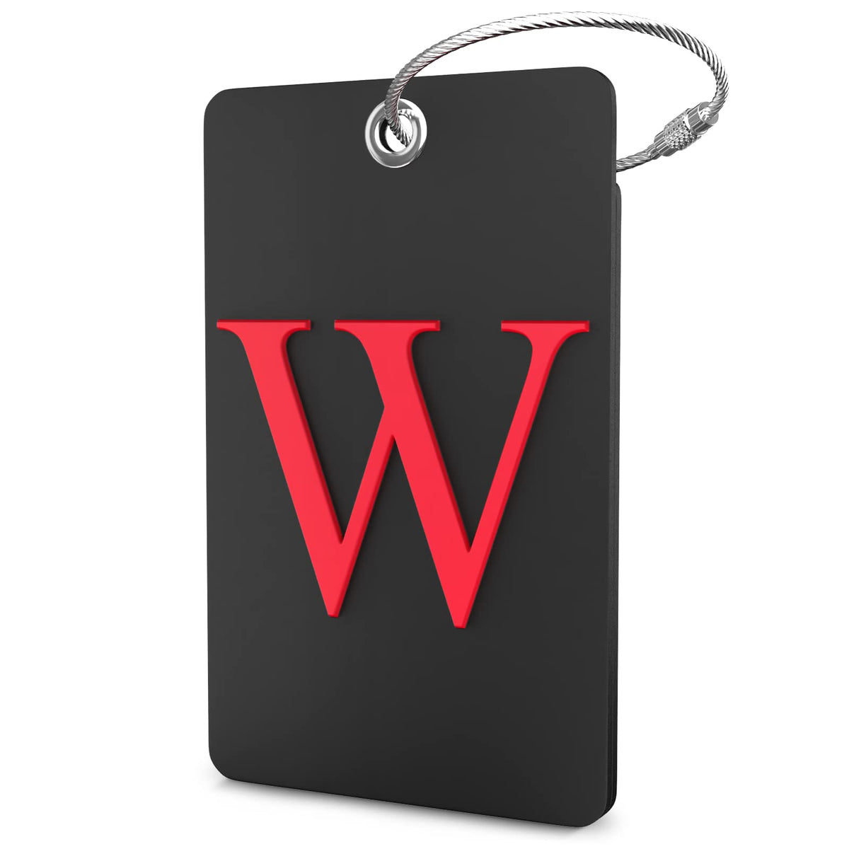 Shacke Luggage Tag for Suitcases – Initial Letter L, Bendable (Green)