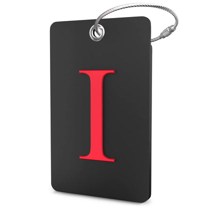 Shacke Luggage Tag for Suitcases – Initial Letter L, Bendable (Green)