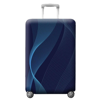 MosaiRudo Thicker Luggage Cover Elastic Suitcase Cover Protector Fits 18-32 Inch Suitcase Travel Accessories (World Map, M)