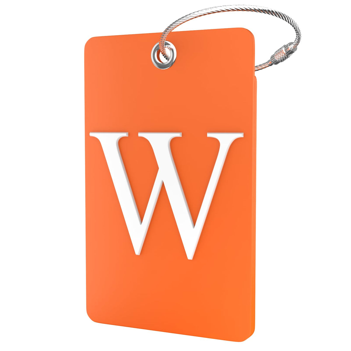 Shacke Luggage Tag for Suitcases – Initial Letter L, Bendable (Green)
