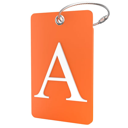 Shacke Luggage Tag for Suitcases – Initial Letter L, Bendable (Green)