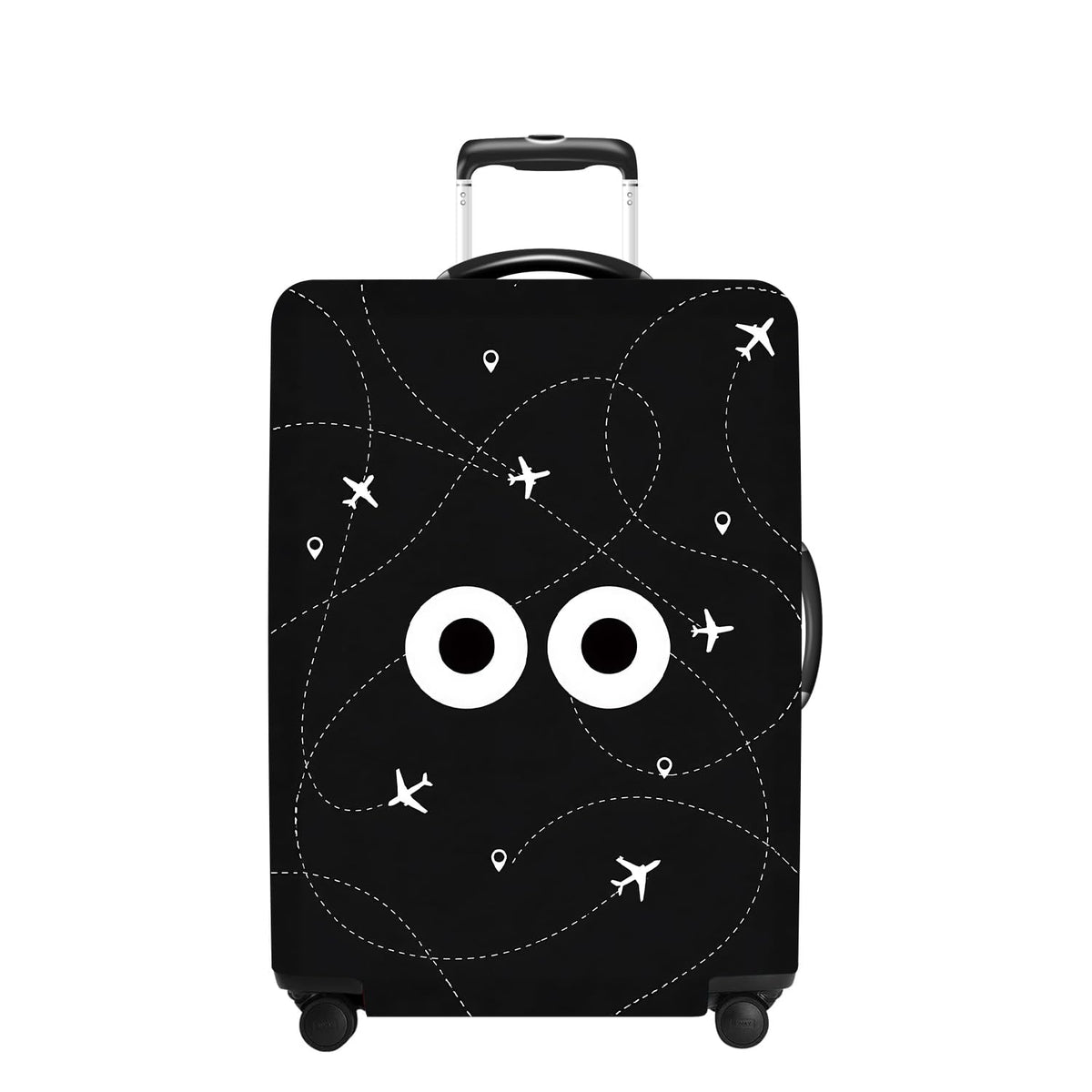 Tree Luggage Cover Washable Suitcase Cover Protector Fit 24-26 Inch Luggage Durable Travel Bag Cover with Zipper Closure M