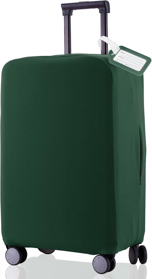 Travel Luggage Cover - Scratch-Resistant Fit 19-31 Inch, Avocado Green, XL(28-29 inch)
