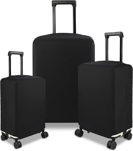 HYPER VENTURE Suitcase Cover Set 3 Pieces Fits 18-30 Inch Luggage, S/M/L
