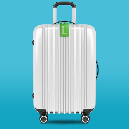 Shacke Luggage Tag for Suitcases – Initial Letter L, Bendable (Green)