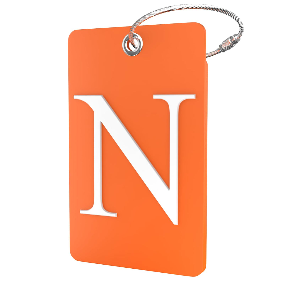 Shacke Luggage Tag for Suitcases – Initial Letter L, Bendable (Green)