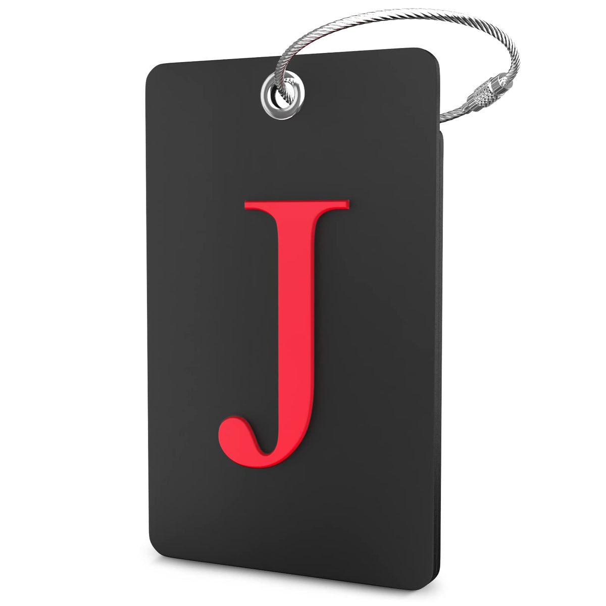 Shacke Luggage Tag for Suitcases – Initial Letter L, Bendable (Green)