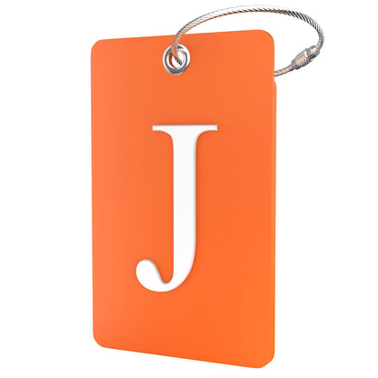 Shacke Luggage Tag for Suitcases – Initial Letter L, Bendable (Green)