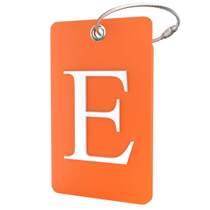 Shacke Luggage Tag for Suitcases – Initial Letter L, Bendable (Green)