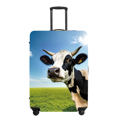 Cute Penguin "Mine" Luggage Cover Set, Cartoon Animal Print Waterproof Suitcase Protector, Travel Accessories