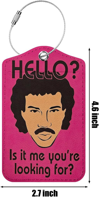 2 Pcs Funny Luggage Tag, Suitcase Tags with Privacy Flap and Metal Loop