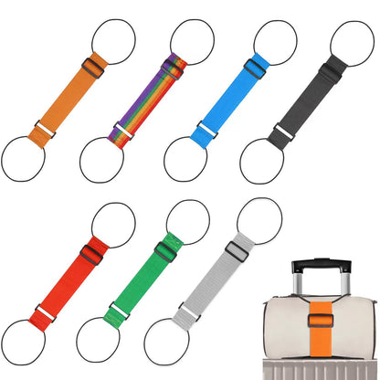 Luggage Straps,Elastic Travel Straps for Securing Luggage, Suitcase & Bag Organizer, Adjustable Hold-Down Straps for Travel Accessories, Carry-On, Checked Bags, Ideal for Travelers (7PCS)