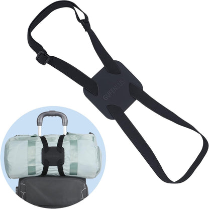 Luggage Bungee Luggage Straps for suitcases，Bag Bungee for Luggage，Adjustable Size Luggage Straps and Elastic Travel Accessories- 2 Pack (Black-2)