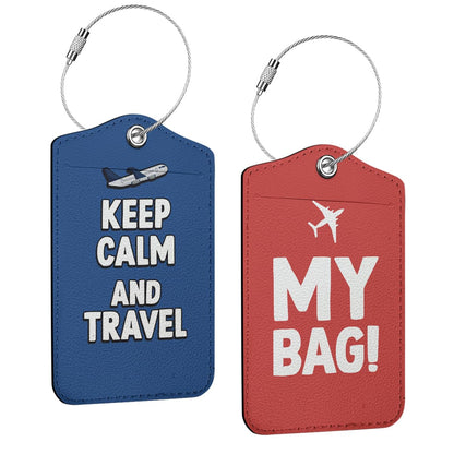 2 Pcs Funny Luggage Tag, Suitcase Tags with Privacy Flap and Metal Loop