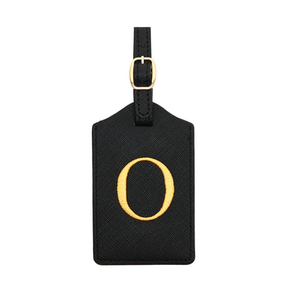 Luggage Tag PU Leather for Suitcase Baggage Handbag Travel Bag Label Suitcase Tag Label Tag w. Name Card & Privacy Cover (B)