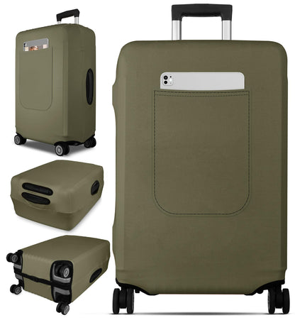 Slohif Luggage Cover for Suitcase Tsa Approved Protector - Luggage Sleeve Suit Case Cover Travel Stretch Large Baggage Case Protective Washable Fit 28-30 Inch Black
