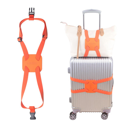 Luggage Bungee Strap for Suitcases - Add a Bag, Travel Bag Bungee Belt - Pink Luggage Strap (1PCS)
