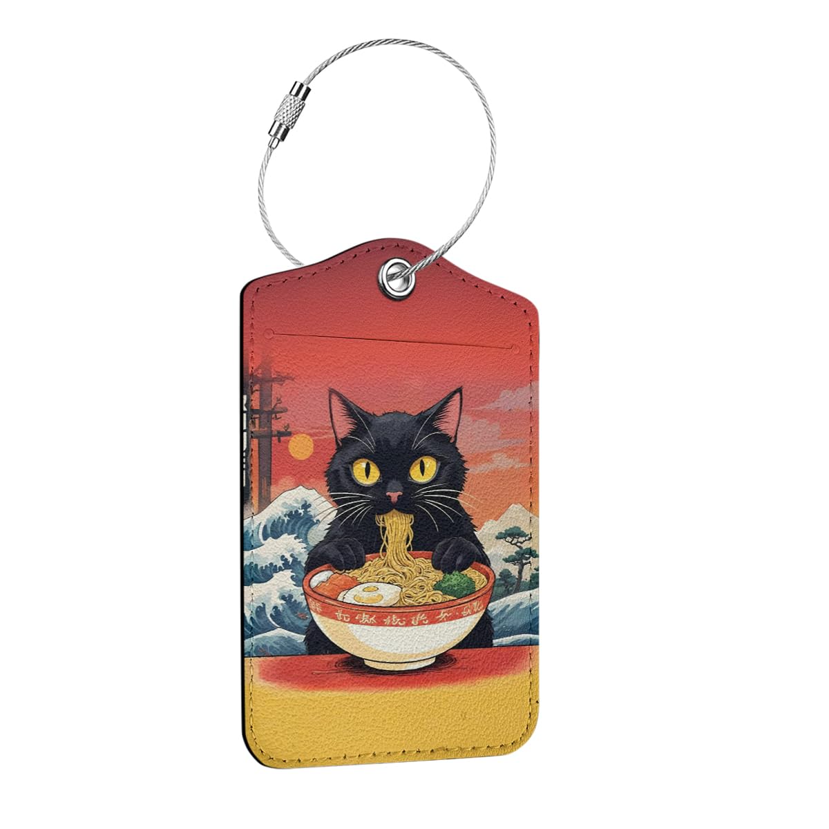 2 Pcs Funny Luggage Tag, Suitcase Tags with Privacy Flap and Metal Loop