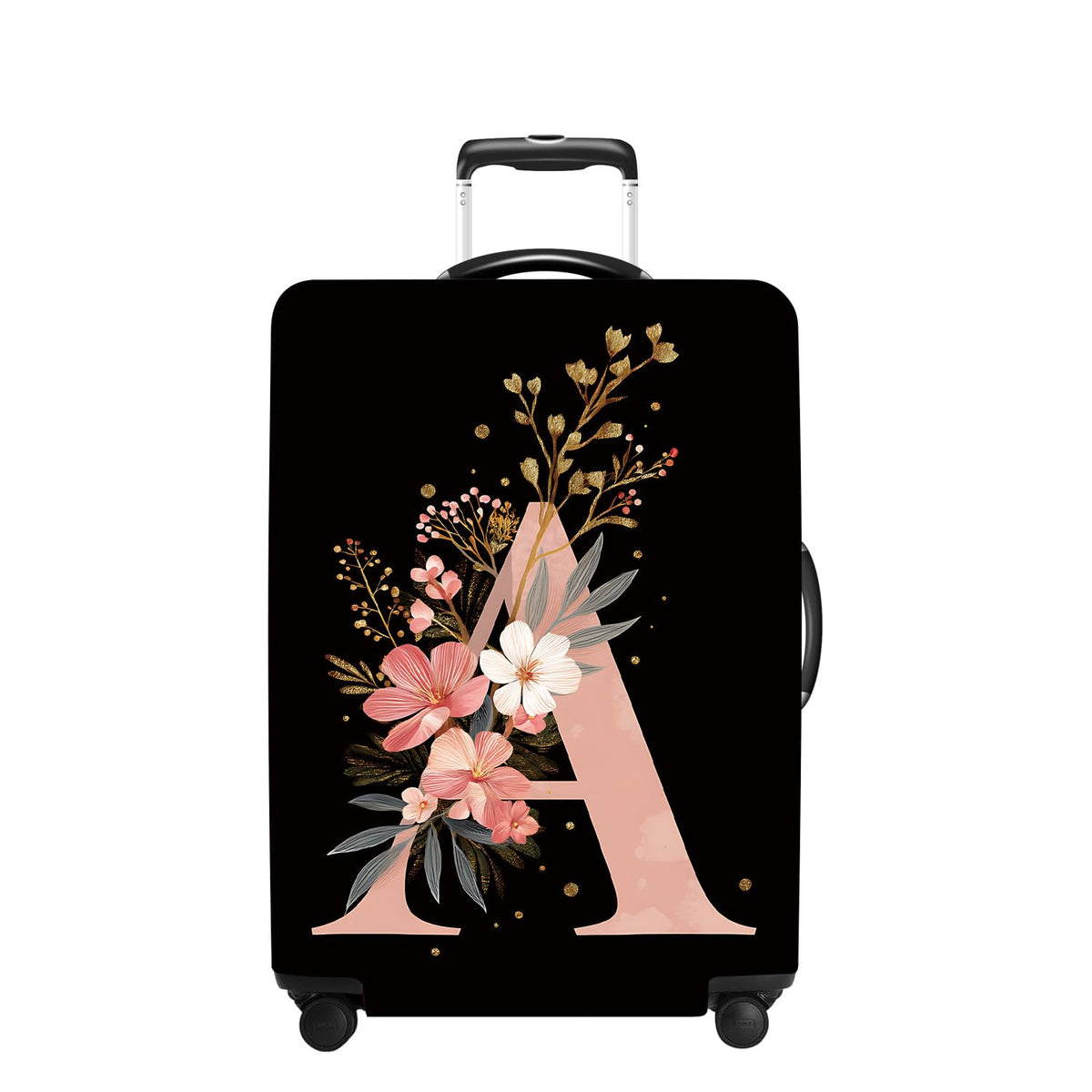 Pink Butterfly Luggage Cover Washable Suitcase Protector Anti-scratch Suitcase cover Fits 32-34 Inch Luggage XL