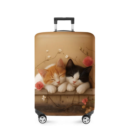 ANNA QUEEN Panda Family Luggage Cover, Cute Panda Design Suitcase Protector, Stretchable Washable Travel Sleeve for 28-30 Inch Luggage